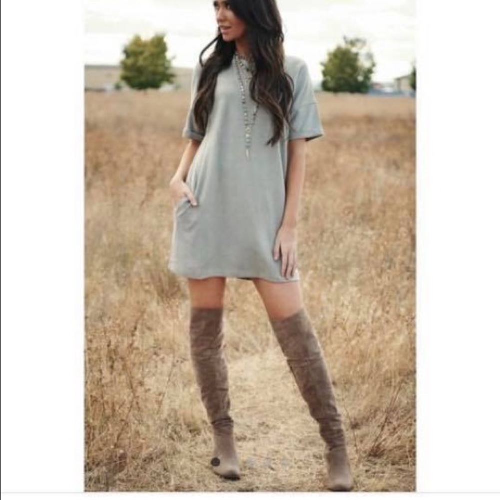NanaMacs! Suede dress with pockets!
